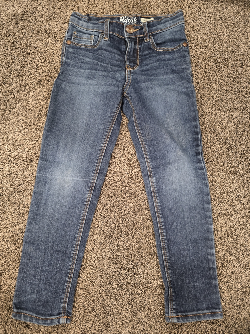 Osh Kosh B'Gosh Girls Super Skinny Jeans in Medium Blue Wash